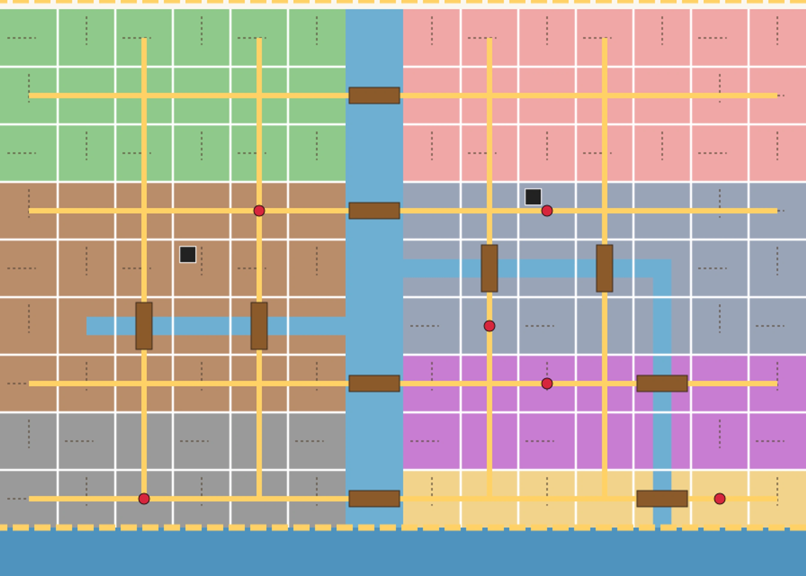 Crime Lord proposed city layout, not the current playable world